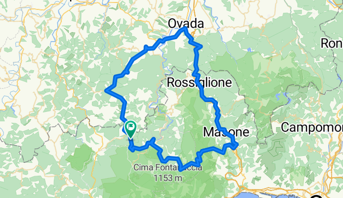 palo - moretti - cassinelle - molare - ovada - masone - faiallo - carta - palo