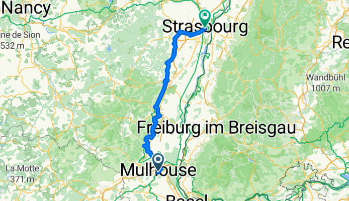 From Mulhouse to Strasbourg
