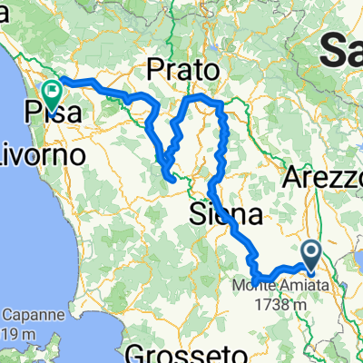 Route to Torre di Pisa