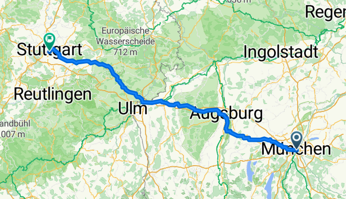 From Munich to Stuttgart