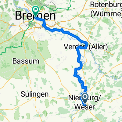 Von Nienburg (Weser) bis Bremen