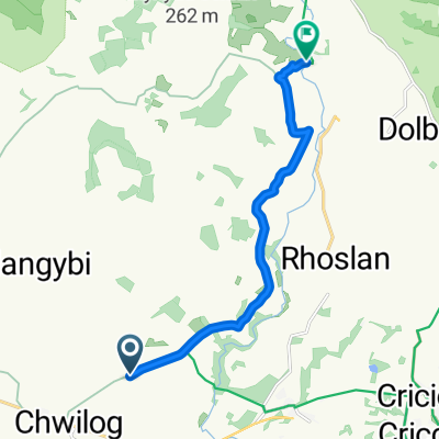 Cae Merlod to Unit Bryncir Industrial estate