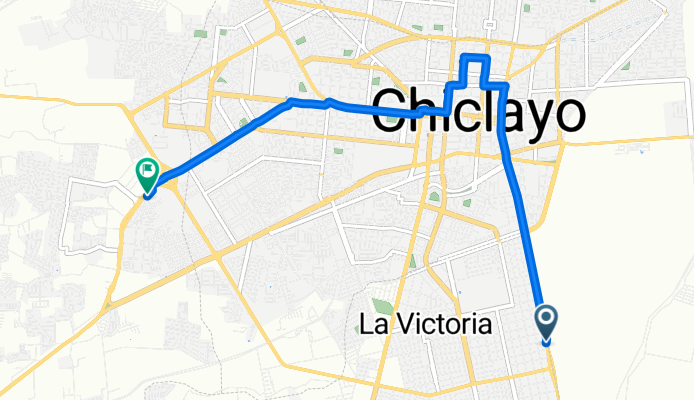 De Avenida Víctor Raúl Haya de la Torre a 649F+8JM