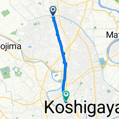 千間台西1丁目, 越谷市へ大沢2丁目, 越谷市