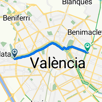 Campanar, València a Avinguda de Blasco Ibáñez, València