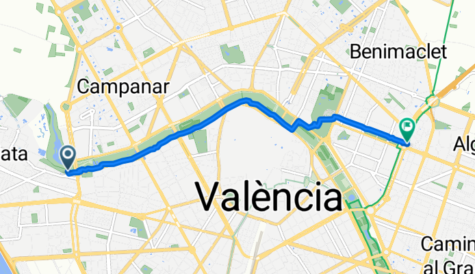 Campanar, València a Avinguda de Blasco Ibáñez, València