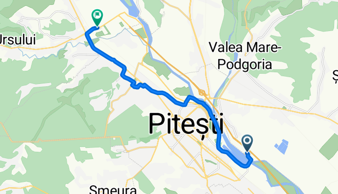 Autostrada București-Pitești, Ștefănești to Strada Serelor, Bascov