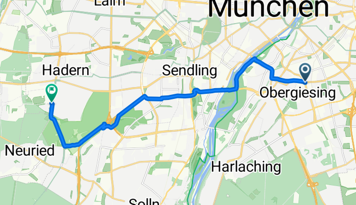 Obergiesing-Fasangarten, München nach Max-Lebsche-Platz, München