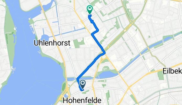 Graumannsweg nach Beethovenstraße