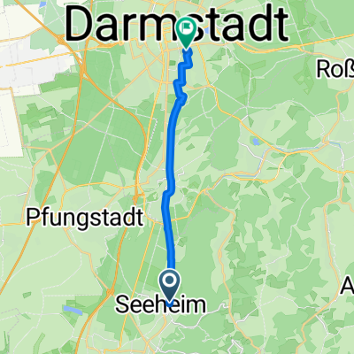 Friedrich-Ebert-Straße, Seeheim-Jugenheim nach Mathildenstraße, Darmstadt