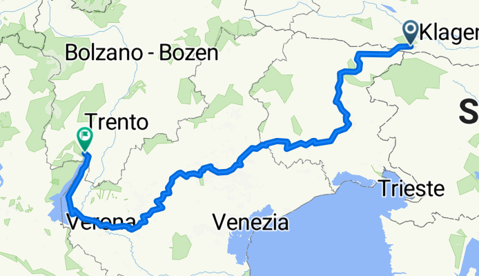 Von Neuhaus an der Gail bis Riva del Garda