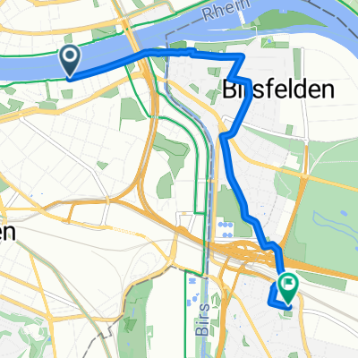 Beim Letziturm, Basel nach Hofackerstrasse, Muttenz