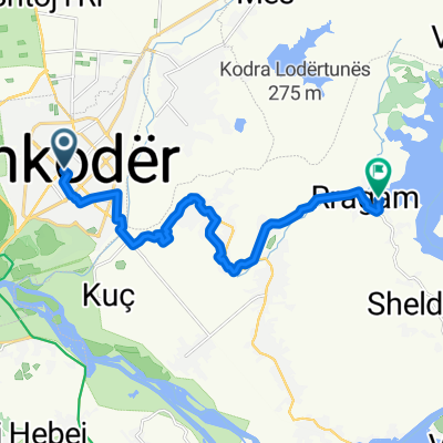 Route nach Guri i Zi