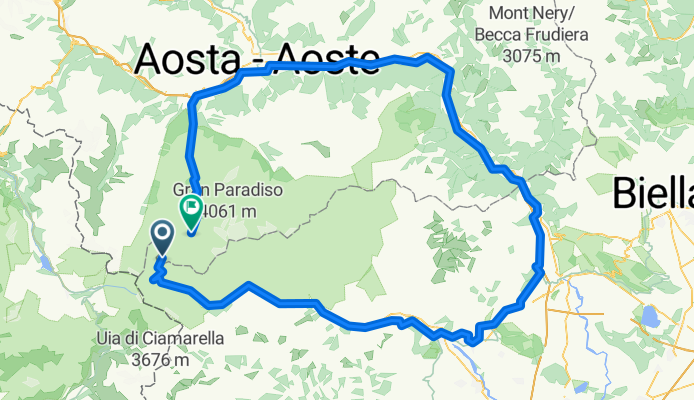 Route in Valsavarenche