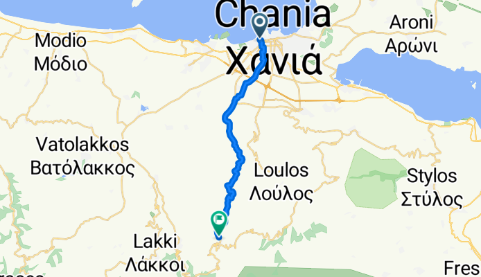 Stylianou Makraki, Chania to Theriso