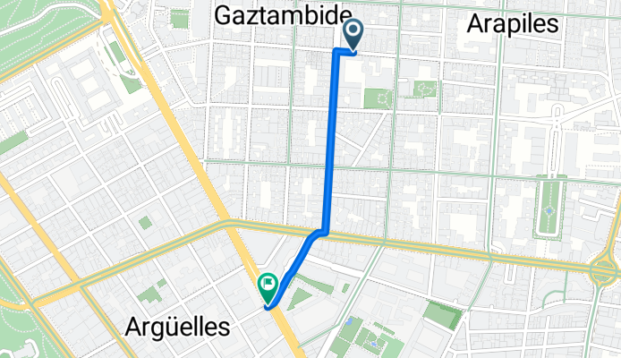 De Calle de Blasco de Garay B a Calle del Tutor