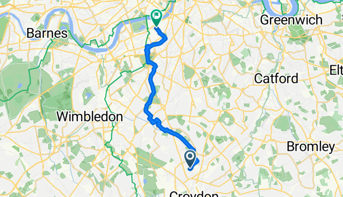 Mayday Road, Thornton Heath to Thessaly House, London