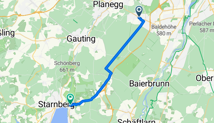 Ammerseestraße, Neuried nach Berger Straße, Starnberg