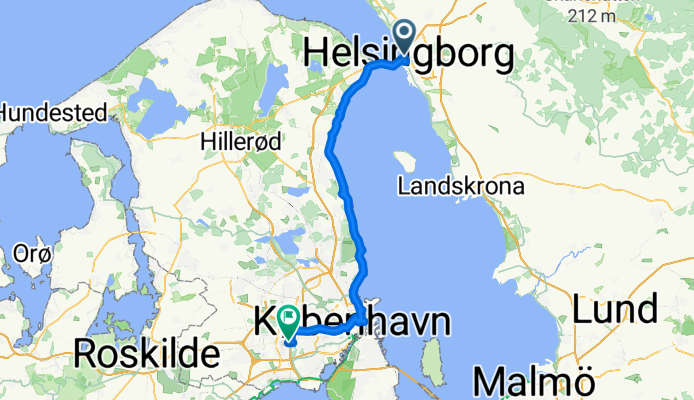 Von Helsingborg bis kopenhagen