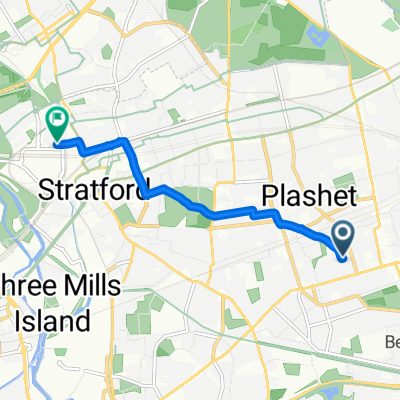 Katherine Road, London to Penny Brookes Street, London