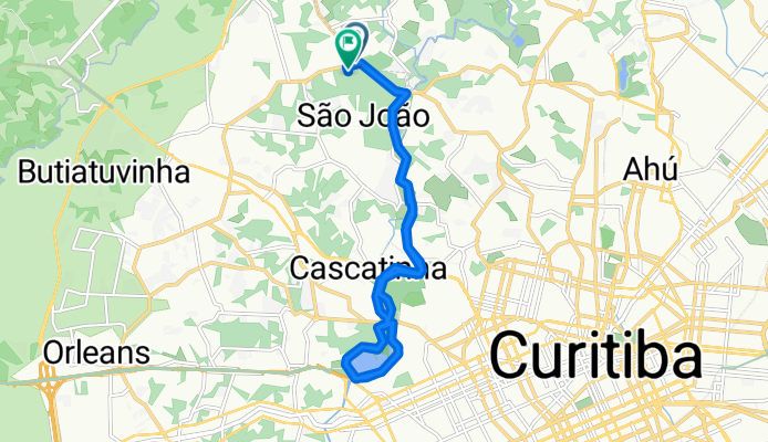 Avenida Fredolin Wolf, Curitiba a Paysage Evergreen Condomínio, Curitiba