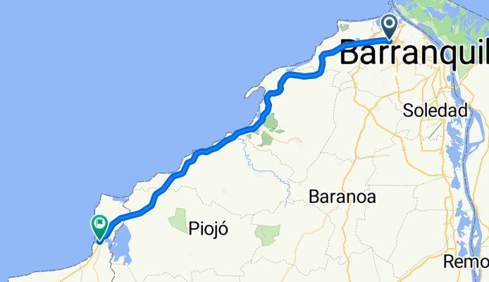 De Puerto Colombia a Santa Catalina