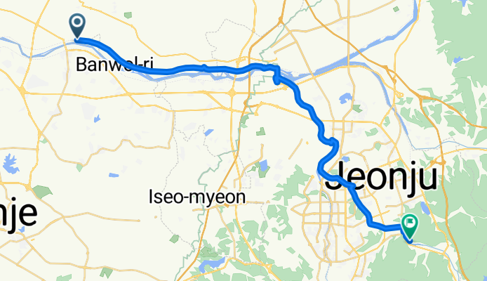 만경강, 전주천 자전거길