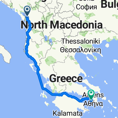 Route nach Ζαννή