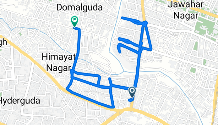 Ashok Nagar Road to Gagan Mahal Road