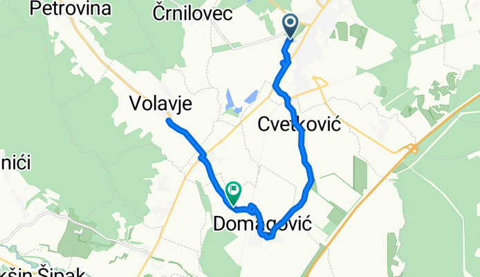 От Ulica Ivane Brlić Mažuranić 4/1 до Domagović