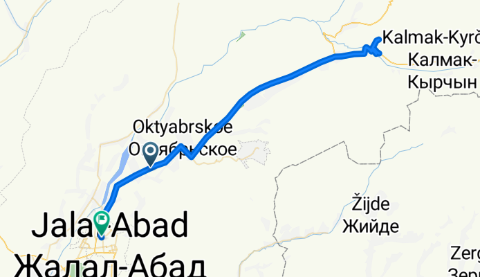 ЭМ-12, Кошкенчи до Тоголок Молдо көчөсү, Джалал-Абад
