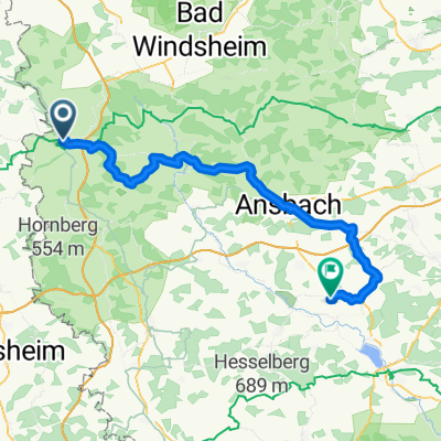 E1_Von Rothenburg ob der Tauber bis Weidenbach