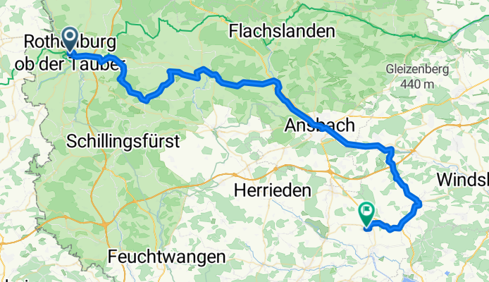 E1_Von Rothenburg ob der Tauber bis Weidenbach