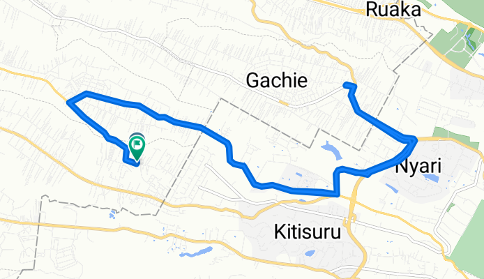 Moderate route: Mwimuto- Gathiga- Gachie