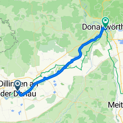 E6a Dillingen - Donauwörth (Alternative nahe der Donau)