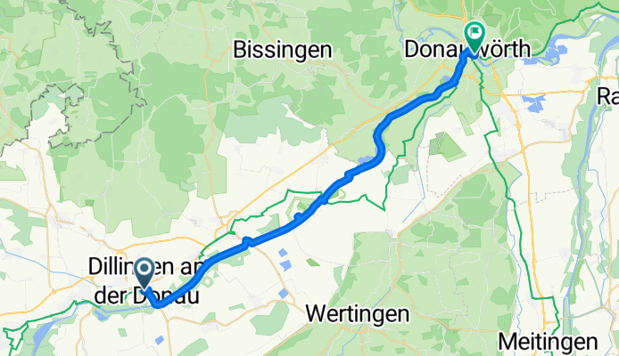 E6a Dillingen - Donauwörth (Alternative nahe der Donau)