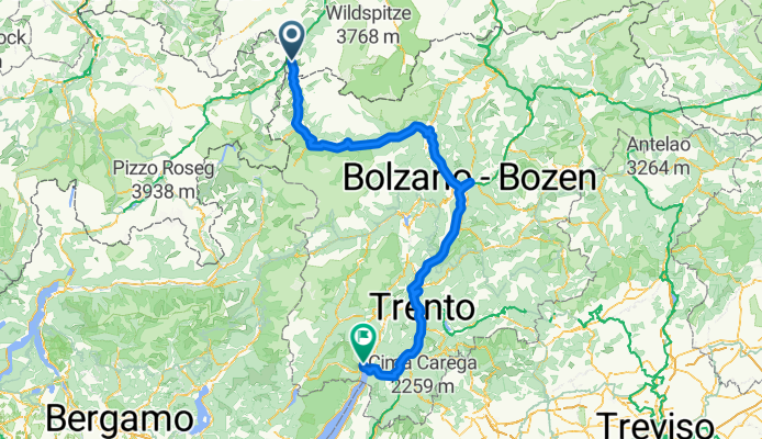 Nauders - Glurns + Glurns - Meran