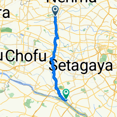 南田中5丁目, 練馬区へ玉川2丁目, 世田谷区
