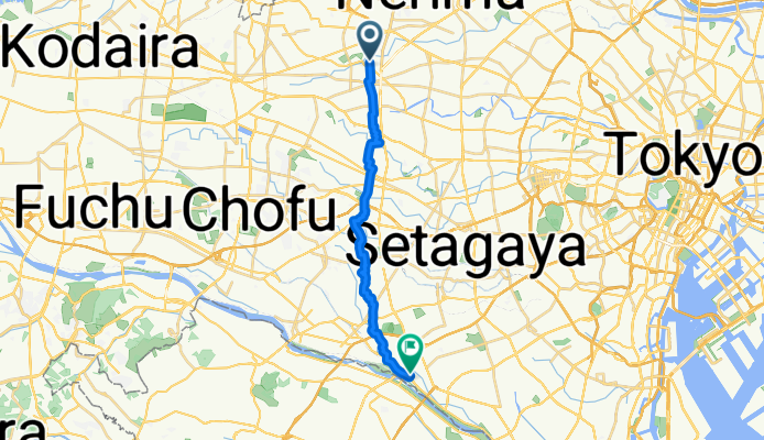 南田中5丁目, 練馬区へ玉川2丁目, 世田谷区