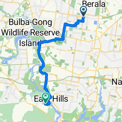 Magney Ave, Regents Park to Henry Lawson Dr, East Hills