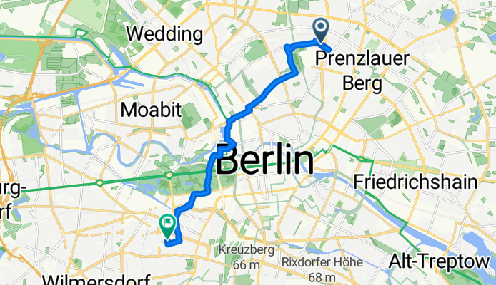 Kopenhagener Straße nach Motzstraße