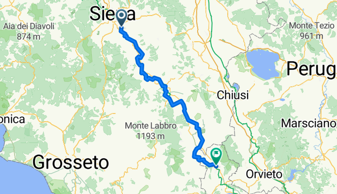 Von Siena bis Acquapendente