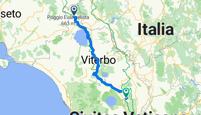 Von Acquapendente bis Campagnano di Roma