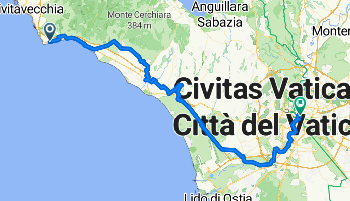 Von Santa Marinella bis Rom