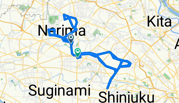 向山3丁目, 練馬区へ豊玉北5丁目, 練馬区