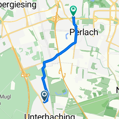 Münchner Straße, Unterhaching nach Adam-Berg-Straße, München