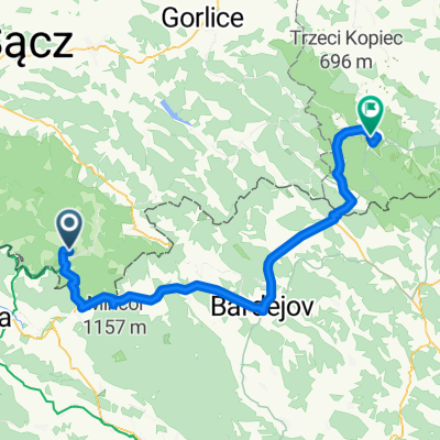 Trasa Muszyna (Ziębice) - Krempna