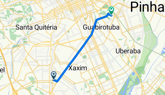 Rota para Avenida Coronel Francisco H. dos Santos