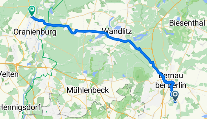 Grenzweg, Bernau bei Berlin nach Reicheltstraße, Oranienburg