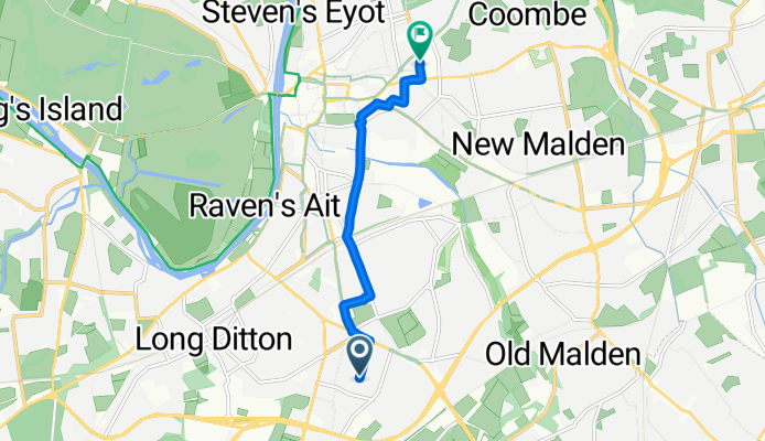 Oakleigh Mews, Surbiton to Kingston Hospital, Kingston Upon Thames